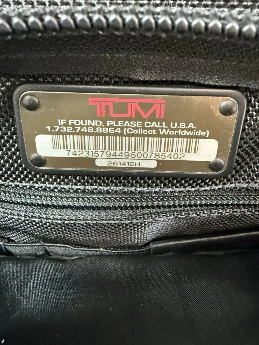 TUMI Alpha Ballistic Nylon Expandable Laptop Bag Briefcase Work Travel 26141DH